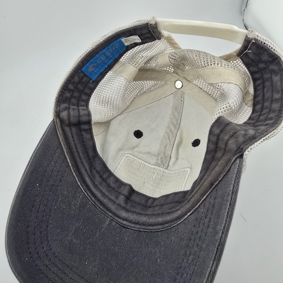 Costa Fishing Trucker Hat Gray Mesh Back Cap Costa 1983 Logo - Picture 6 of 6